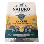 Naturo Dog Adult Chicken & Rice / Veg Food Tray 400g